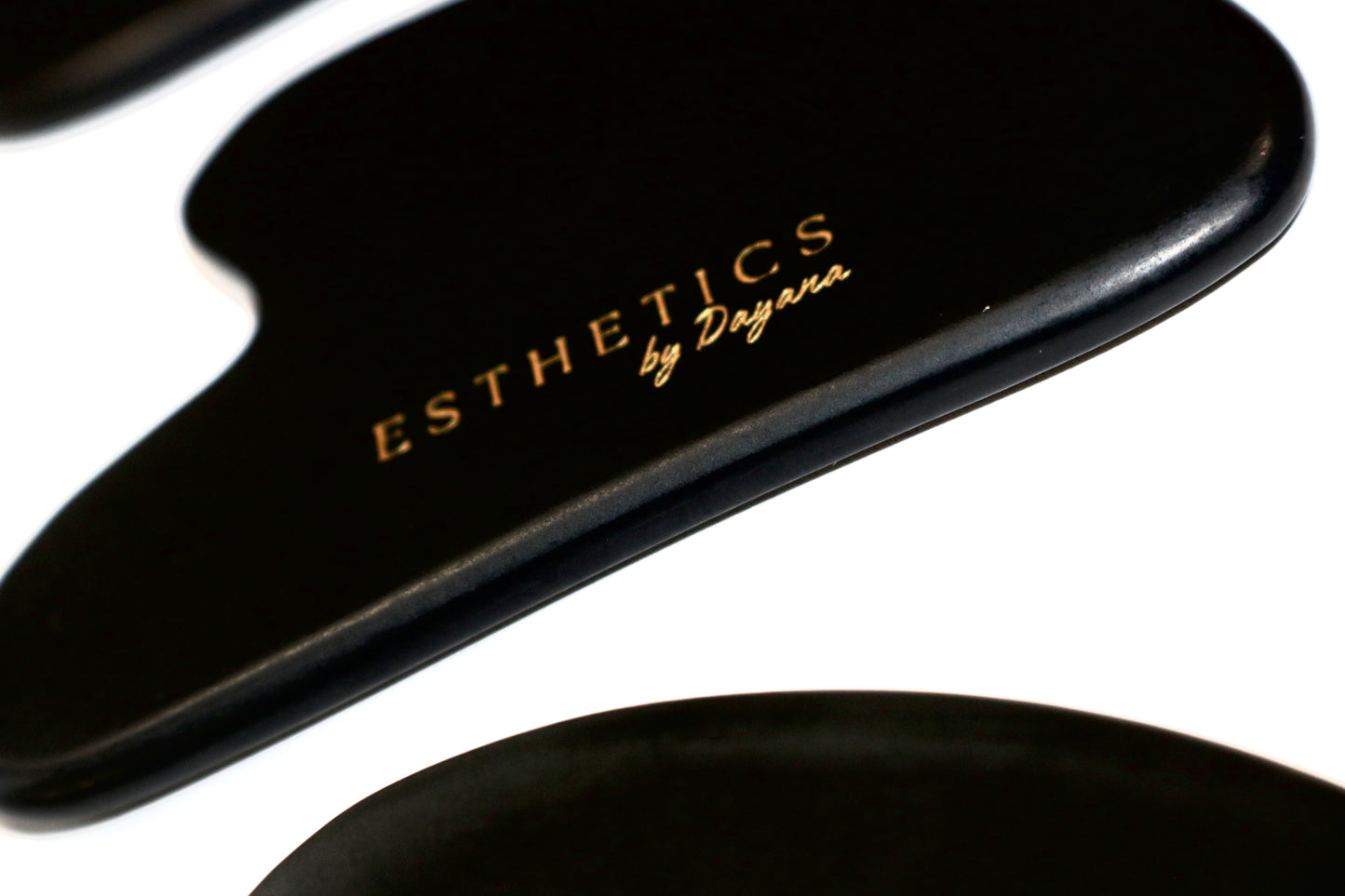 Shadow black obsidian Gua-Sha 1