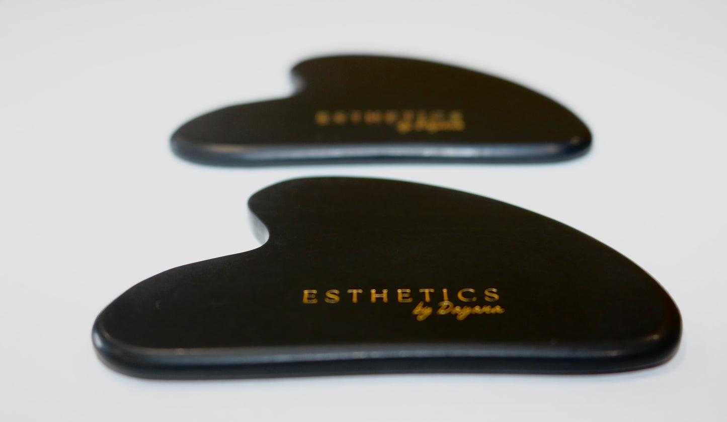 Shadow black obsidian Gua-Sha 1