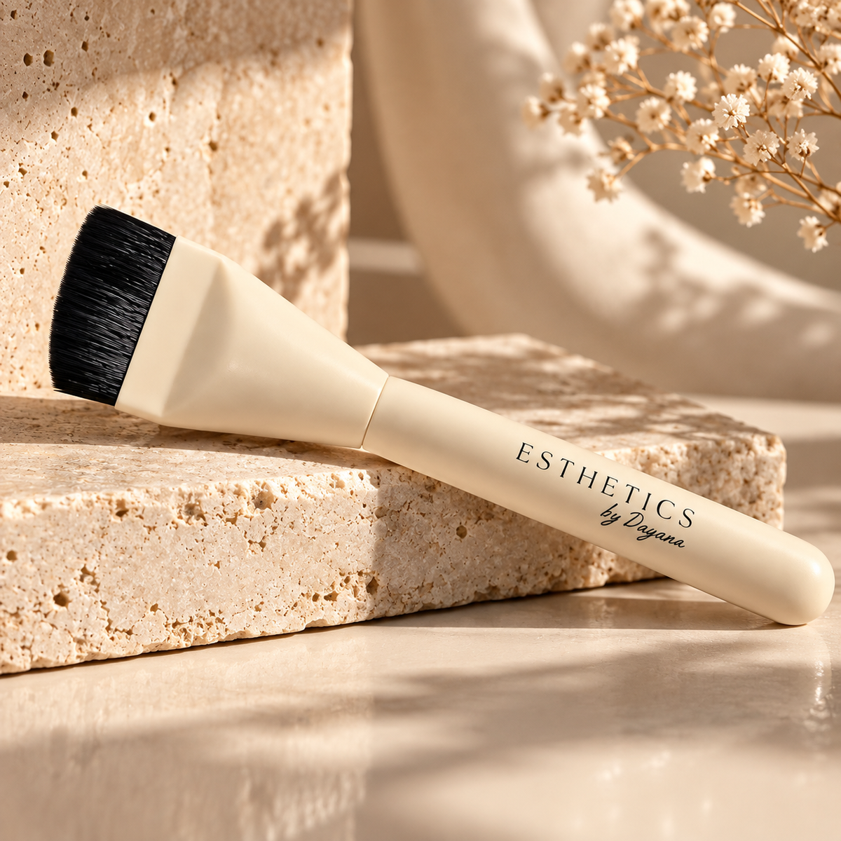 Stone facial brush set of 2